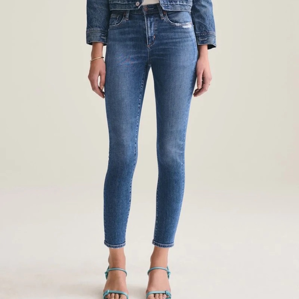 AGOLDE- Sophie Mid Rise Ankle Denim Jeans in Tame